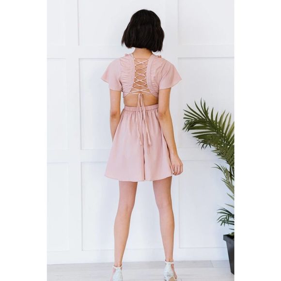 Dress Day All Dressed Up Lace-Up Mini Dress - Picture 5 of 5